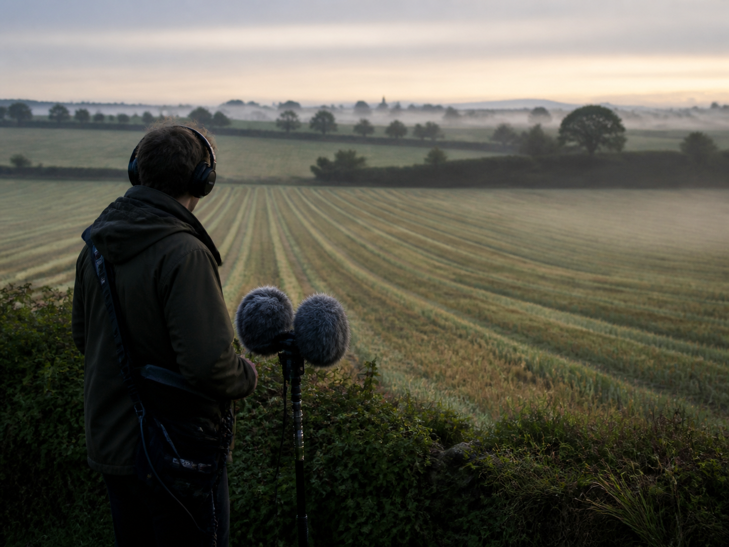 Prise de son d’un paysage agricole breton